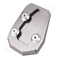 Frames & Fittings Motorcycle Kickstand Foot Side Stand Extension Pad Support Plate Enlarger for Yamaha MT-09 MT09 2013 2014 2015 - (Color: Gray)