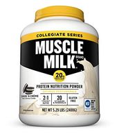 Muscle Milk Collegiate Protein Powder, Cookies 'N Crème, 20g Protein, 5.29 Pound