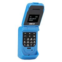 Zopsc Flip Phone Portable Keyboard Cell Phone Single SIM Card Multi-Functional Bluetooth Phone Suitable for Students Kids Old People(Blue)
