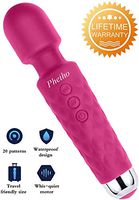 Pheiho Powerful Multi Speed Electric Massage, Waterproof Rechargeable Cordless Silent Wand Massager