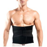 Healthcom Pro Men’s Waist Trimmer Belt Lightweight Elastic Ajustable Sports Belt Breathable Lumbar Lower Back Tranier Support Brace Belt Body Shaper Weight Loss Exercise Belly Belt,Black(Size:M)
