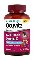 Bausch + Lomb Ocuvite Eye Health Gummies with Lutein, Zeaxanthin and Other Antioxidants, 60 Count Bottle (2 Pack)
