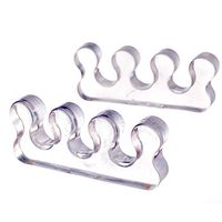 1 Pair Toe Separators & Streightening Relaxing Toes and Correcting Bunion, Overlapping and Hammer Toes for Man & Woman (Transparent1)