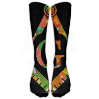 Freemason Graffiti Stockings Long Tube Socks,Great Quality Sports Soccer Football Socks Thanksgiving Christmas Gifts for Women Men Teens One Size 1 Pair by Uxjam