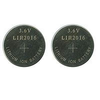 New 2 x Rechargeable LIR2016 LIR 2016 3.6V Button Cell