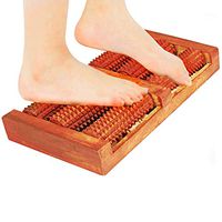 Khandekar Wooden Large Dual Foot Massager Roller for Men/Women Acupressure & Reflexology Wooden Roller Foot Massager