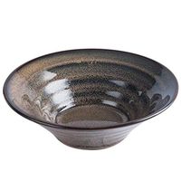 Bowl A Noodle Folk culture bowl Creative Japanese Ceramic Folk culture bowl, Bucket Folk culture bowl Home Fruit Salad Folk culture bowl, Soup Folk culture bowl Cooking & Dining (Color : Brown, Size :