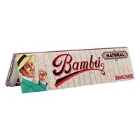 Bambu Natural King Size Rolling Papers, 10 Booklets