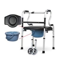 Drive Healthcare Walker Aids with Soft Board Toilet Chair for Elderly, Seniors, Handicap, Disabled Max Bearing Weight 180kg(400 Lbs)