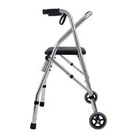 JJZXPJ Folding Walker，Walker for Seniors Adjustable Portable Rolling Walkers with Seat Adult Walker Standard Walkers Walking Aid Fit for The Elderly，Disabled