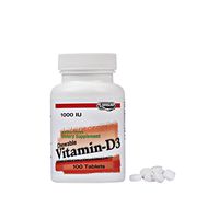 Landau Vitamin D3 Chewable Cherry Flavor Vitamins, 1,000 IU, Certified Kosher, 100 Tablets