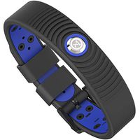 ProExl 18K Sports Magnetic Bracelet - Waterproof - Breathable Strap - Power & Energy - Arthritis Relief (Black Azul)
