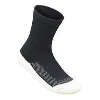 OrthoFeet BioSoft Padded Sole Diabetic Socks - 3 Pair - Large - Brown/White - E2030