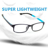 Cyxus Blue Light Blocking Glasses Professional UV Protection Reading Eyewear Anti Eye Fatigue Transparent Lens with TR90 Lightweight Eyeglass Frames Unisex (8327，Blue)