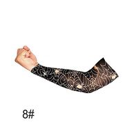 Niome Outdoor Driving Cycling Tattoo Sleeve for Men Women Mountain Climbing Camping Play Golf Oversleeve Nylon Stretchy Arm Stockings 8#