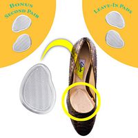N49 Designs Metatarsal Comfort Foot Pads, Rapid Relief for Ball of Foot with Gel High Heels Pads, Gel Metatarsal Pads (Open Toe Leave-in High Heels Pads)