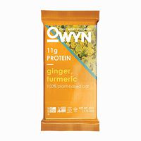 OWYN Only What You Need 100% Plant-Based Bars, Ginger & Turmeric, Gluten-Free, Dairy-Free, Soy-Free, Allergy Friendly, Vegan 12 Pack