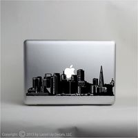 San Francisco Skyline laptop skin vinyl decal