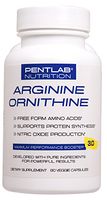 L ARGININE + L ORNITHINE Extra Strength Nitric Oxide Booster for Muscle Growth, Vascularity & Energy Cardio Heart Non GMO Pentlab