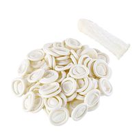 CCINEE Disposable Latex Finger Cots Rubber Fingertips Protector Covers Anti-Static Finger Cots, Pack of 80