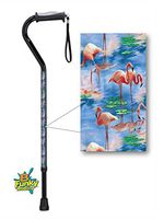 Pink Flamingos Walking Cane Gel Grip Handle