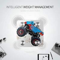 Cute Cartoon Monster Truck Bluetooth Weight Scale Digital Scale Bluetooth Body Fat Scale Tracks 8 Key Compositions Analyzer Sync with Fitness Apps 400 Lbs