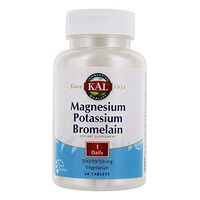 KAL Magnesium Potassium Bromelain Tablets, 60 Count