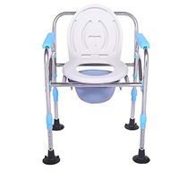 Name:Commode Chair Material: Stainless Steel Size: 50x57x(69-79) cm Safety Load: 150kg; Providing A Convenient Solution to Meet The Needs of A Loved One Or Patient, The Bariatric Commode is Lightwe