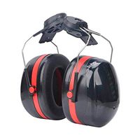 DLYDSS Noise-Proof Earmuffs ，Noise Reduction Ear Muffs， Hanging Helmet Earmuffs Hearing Protection Providing Highest SNR 34dB Noise Blocking for Construction Or Yard Work