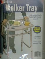 Turns any standard walker into a tv/transport tray - North American Healthcare JB4790 Walker Tray