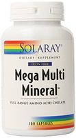 Solaray Mega Multi Mineral Iron-Free Vitamin Capsules, 100 Count