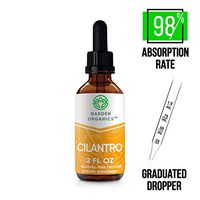 Garden Organics - Cilantro Alcohol-Free Extract, Organic Cilantro (Coriandrum Sativum) Dried Leaf (2 Fl Oz)