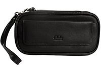 Columbus Three Pipe Travel Case Pipe Pouch - Black