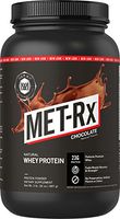 MET-Rx Natural Whey Protein Powder, Chocolate, 2 lb, Easy Mix Protein Powder, 23 g Protein, 5g BCAAs from Ultra Filtered Whey Protein, for Pre/Post Workout, Gluten Free