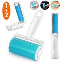 Lint Roller, Resuable & Washable Lint Roller, Pet Hair Remover Lint Roller Cleaner for Clothes, Bed, Sofa, Carpet, Car Seats, Large/Small Size with Cover(3 Pack)