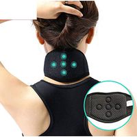 1 Pack Trenlp Neck Heating Wrap,Self-Heating Neck Guard,Magnet Infrared Hot Compress Therapy Neck,Reusable, Non Electric Hot Pack Pads for Back,Neck,Shoulder