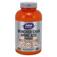 NOW Sports Nutrition, Branched Chain Amino Acid Powder with Leucine, Isoleucine, and Valine, 12-Ounce