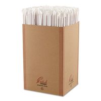 Cardinal Straws Wrapped Giant Straws, Red, 10 1/4" - Includes four boxes of 300 straws.