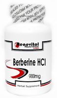 Berberine HCI 900mg 90 Capsules ~ Renevitol
