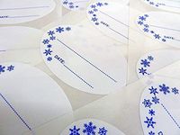 Minilabel 75X50mm Oval Self-Stick Deep Freeze, Freezer Labels, Stickers For Frozen Food Packaging