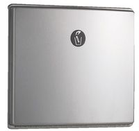 Bobrick 4354 ConturaSeries Stainless Steel Partition-Mounted Sanitary Napkin Disposal, Satin Finish, 0.7 Gallon Capacity, 12-3/4" Width x 11" Height