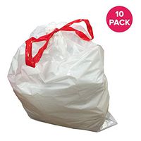 Think Crucial Durable Garbage Bags Fit simplehuman ?Size ?Q??, 50-65L / 13-17 Gallon (10 Pack)