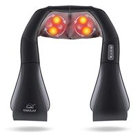 Snailax Neck Back Massager - Shiatsu Neck and Shoulder Massager with Heat, Portable Massagers for Neck and Back, Lumbar, Foot Electric Massage Pillow