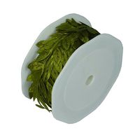 Leaf Ribbon Polyester Centerpiece Gift Wrapping Packaging Crafts Ideas 10 Yard Roll (Moss)