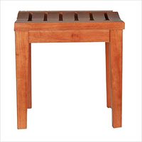 FU HOME Shower Seat for Bathroom Oak Non-Slip Seat Square Waterproof Anti-Corrosion Bath Stool Height 46cm