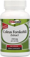 Vitacost Coleus Forskohlii Extract -- 250 mg per serving - 240 Capsules
