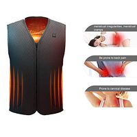 QQA Electric Vest Heating Clothes Smart USB Heating Middle-Aged Warmer Jacket,M