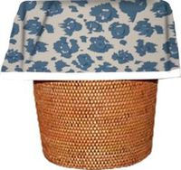 Designerliners Blue Leopard Pattern Home Decor Plastic Trash Bags - Beautify Any Room; Kitchen, Child's Room, Bathroom, Den, Nursery - Dress The Mess!- 12 Pack - 7 Gallons - 21 by 24