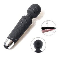 Personal Mini Wand Massager for Neck Shoulder Body Back, Waterproof Silicone Therapy Tool with 28 Vibration Modes, Therapeutic Powerful and Hand held, Rechargeable for Stress Relief