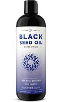 Organic Black Seed Oil - Premium Nigella Sativa Black Cumin Supplement with Thymoquinone & Omega 3 6 9-100% Pure, Extra Virgin, Unrefined, Cold Pressed, Unfiltered, Vegan 8oz